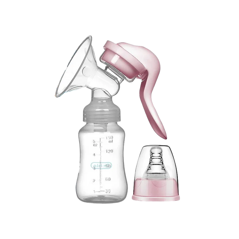 Manual Breast Pump Baby Nipple Suction Bottle