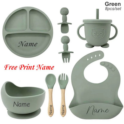 Personalized Name Baby Feeding Set