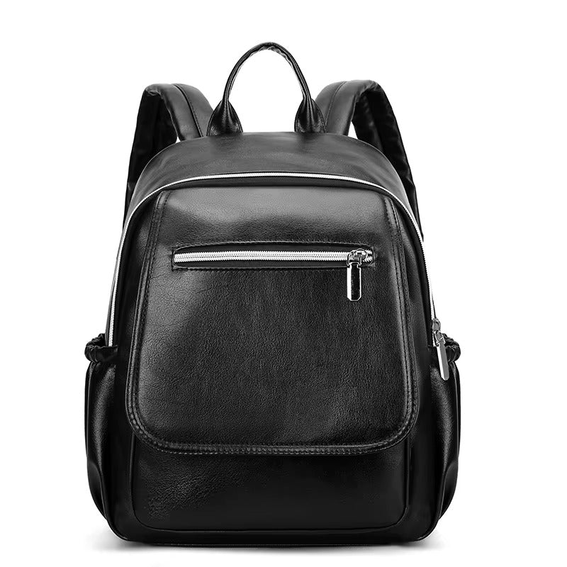 PU Leather Diaper Bag Backpack