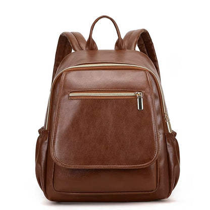 PU Leather Diaper Bag Backpack